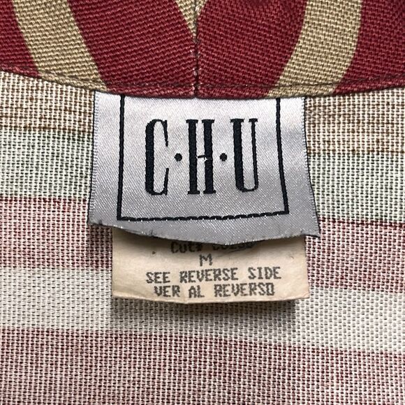 Vtg CHU South Western Aztec Blazer Jacket Womens Medium Native Tribal Navajo 90s - Picture 6 of 11